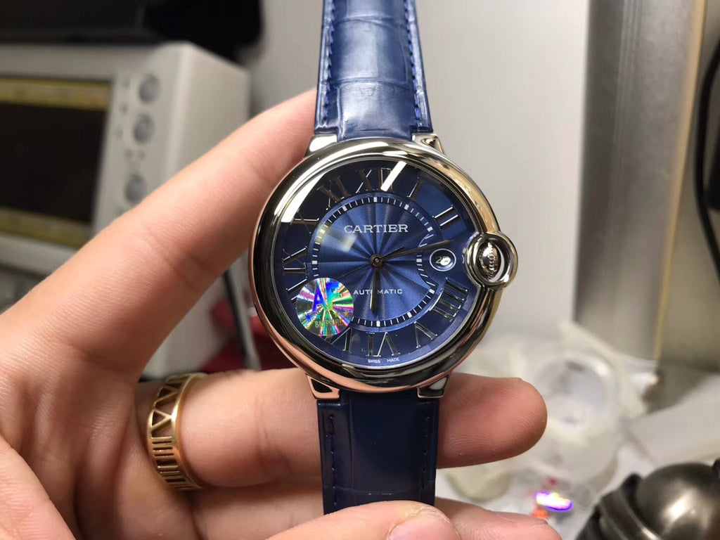 Cartier Ballon Bleu Blue Dial Automatic Watch