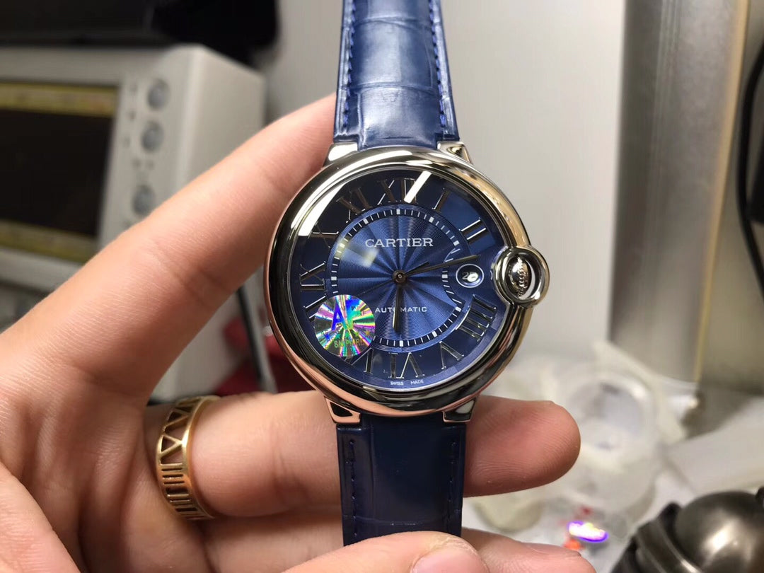 Cartier Ballon Bleu Blue Dial Automatic Watch