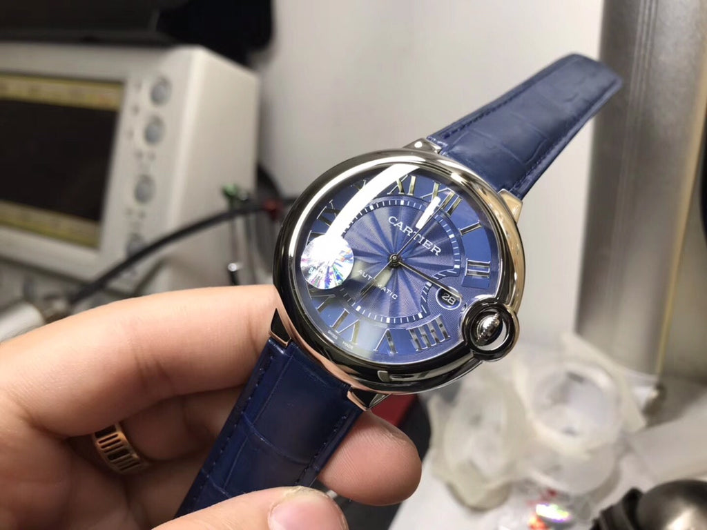 Cartier Ballon Bleu Blue Dial Automatic Watch