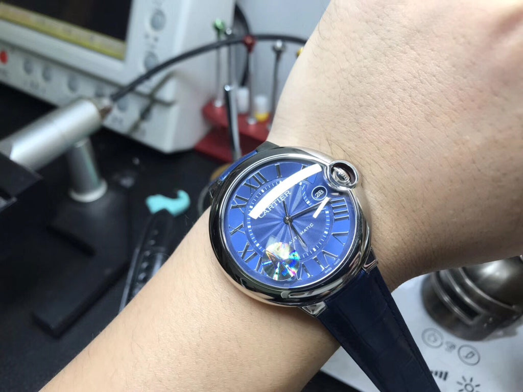 Cartier Ballon Bleu Blue Dial Automatic Watch