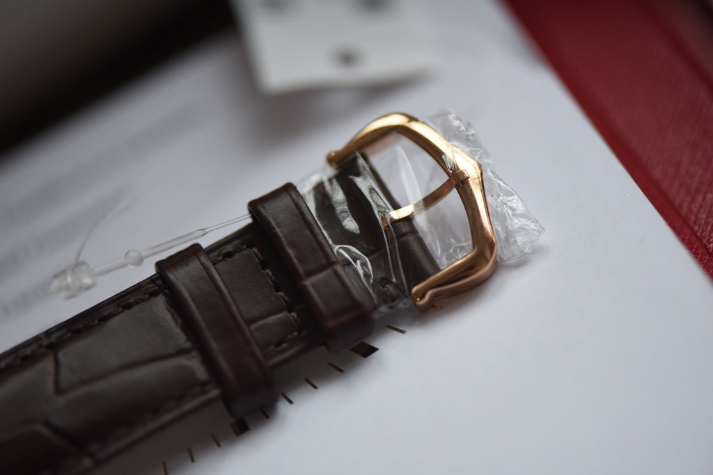 Cartier Tank Must Rose Gold Diamond Bezel Watch