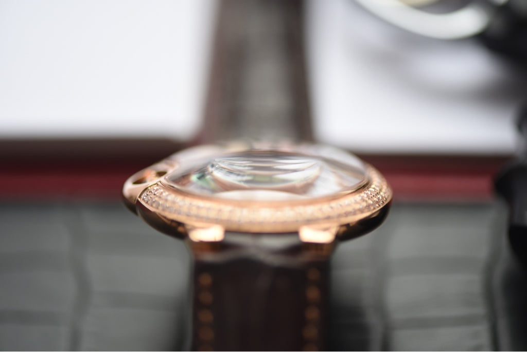 Cartier Ballon Bleu Rose Gold Diamond Bezel Automatic Watch