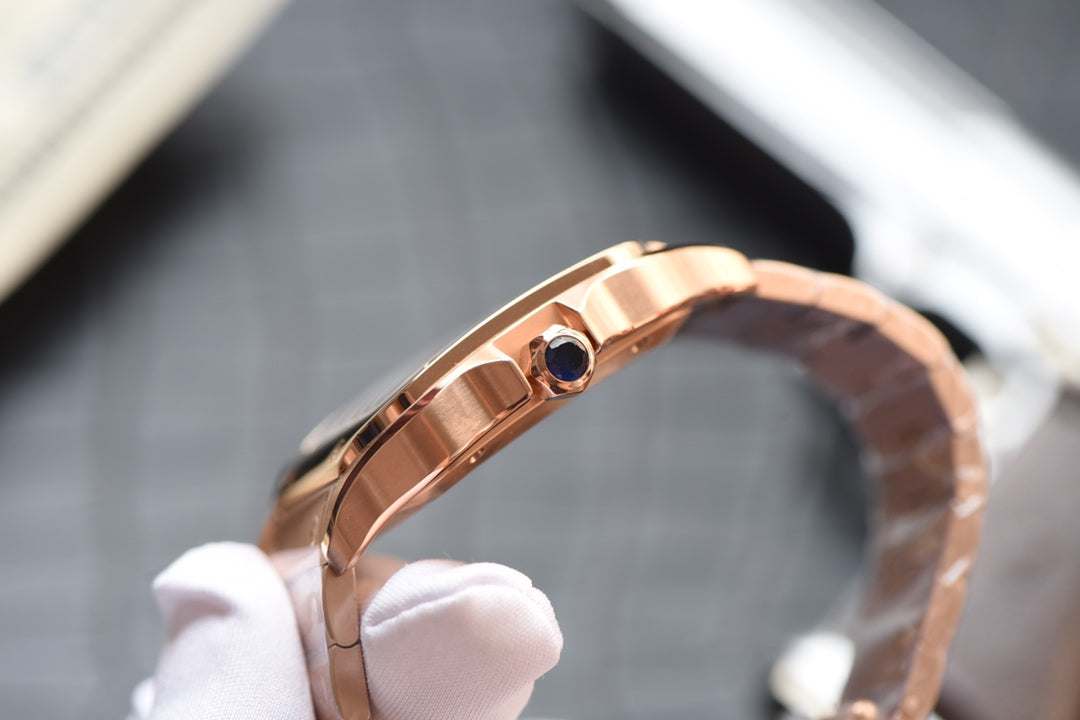 Cartier Santos Rose Gold Automatic Watch