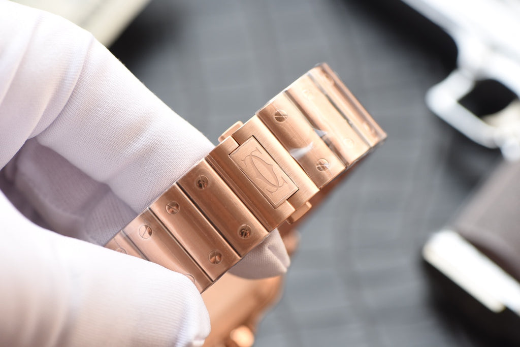 Cartier Santos Rose Gold Automatic Watch