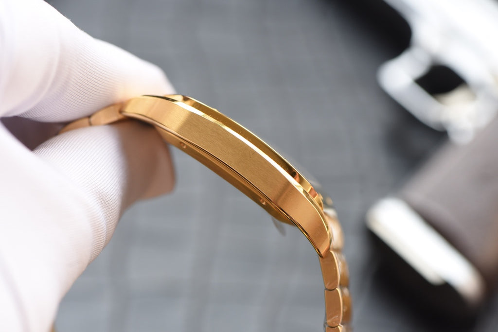 Cartier Santos Gold-Tone Automatic Watch