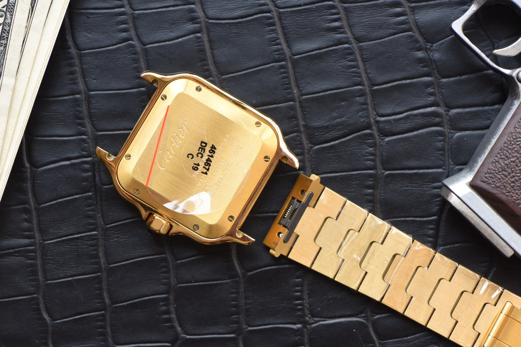 Cartier Santos Gold-Tone Automatic Watch