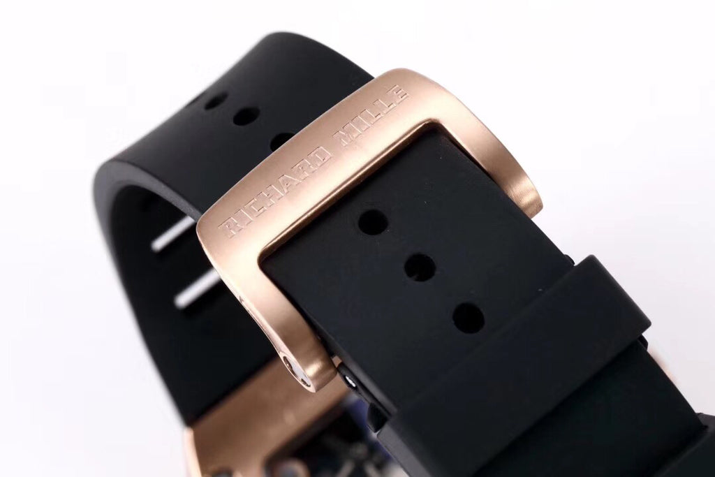 Richard Mille RM035 Americas Rose Gold Full Diamond Skeleton Automatic Watch (Custom)