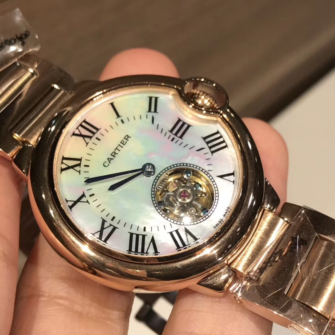 Cartier Ballon Bleu Rose Gold Flying Tourbillon Ladies Watch
