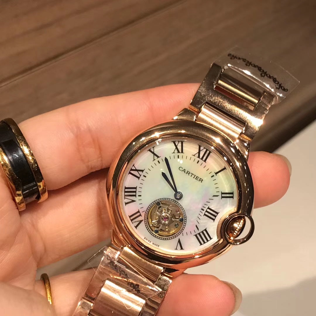 Cartier Ballon Bleu Rose Gold Flying Tourbillon Ladies Watch