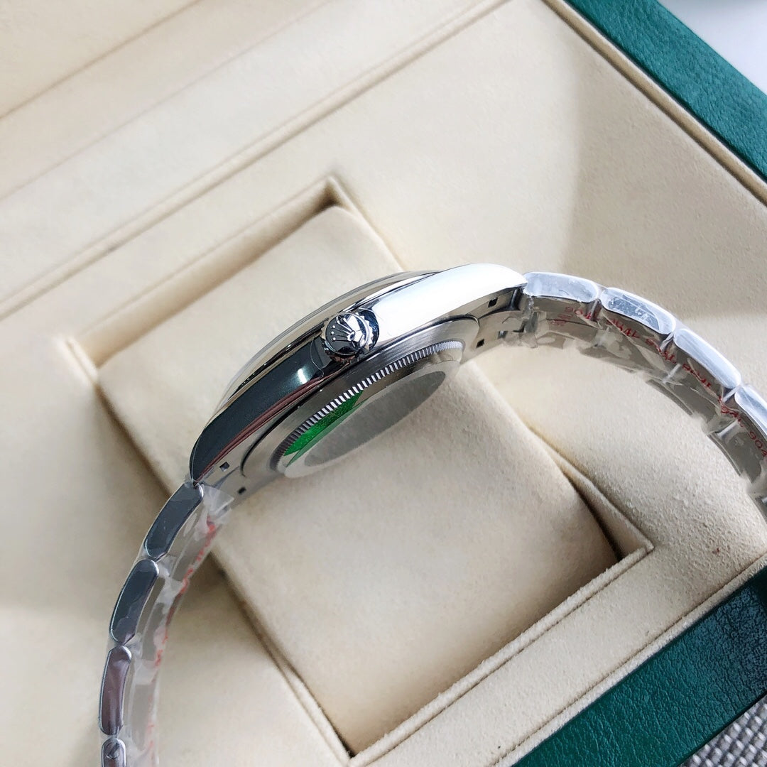 Rolex Oyster Perpetual 41 Silver Dial Stainless Steel Watch (Custom)