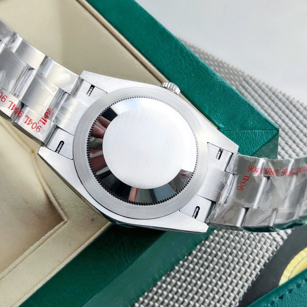 Rolex Oyster Perpetual 41 Silver Dial Stainless Steel Watch (Custom)