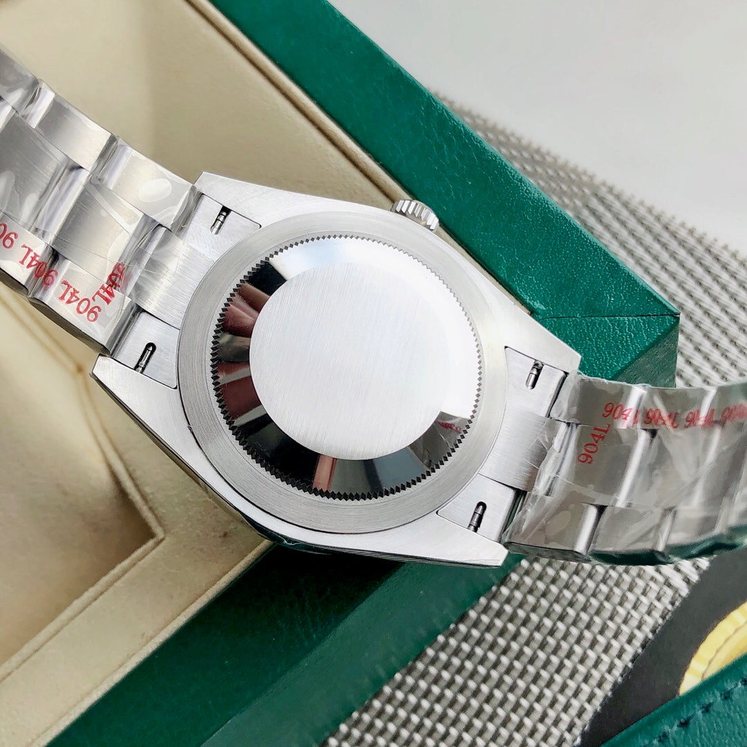 Rolex Oyster Perpetual Tiffany Blue Dial Stainless Steel Watch (Custom)