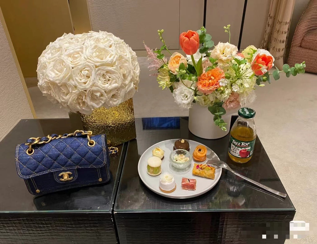 Chanel 23S Denim Classic Flap Blue Antique Gold Hardware