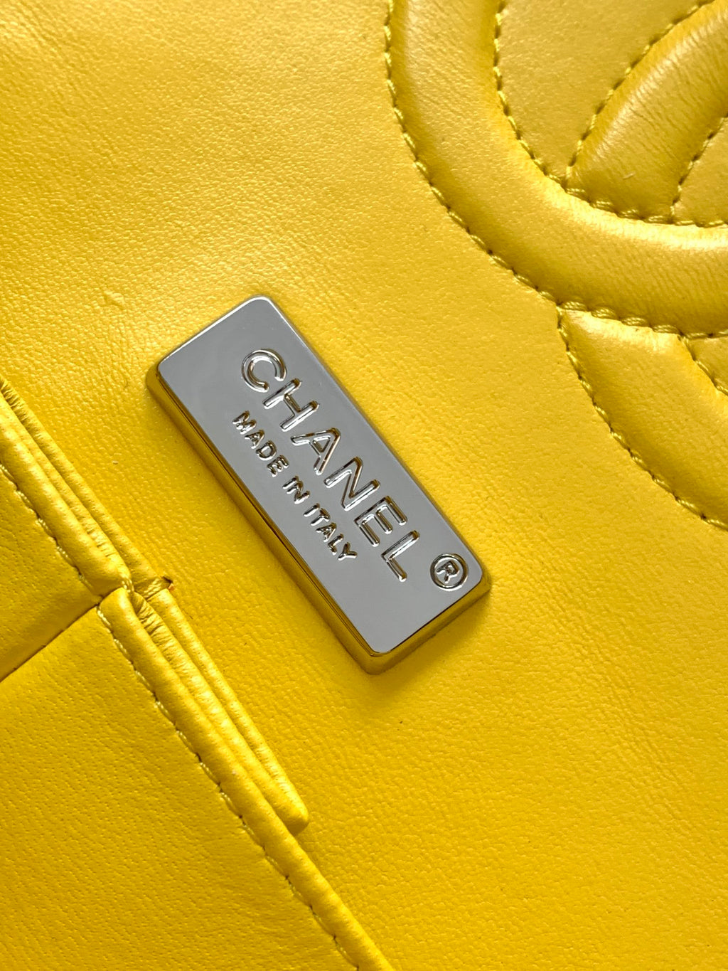 Chanel Classic Flap Yellow Tweed Pearl & Crystal Embellished Small Silver Hardware