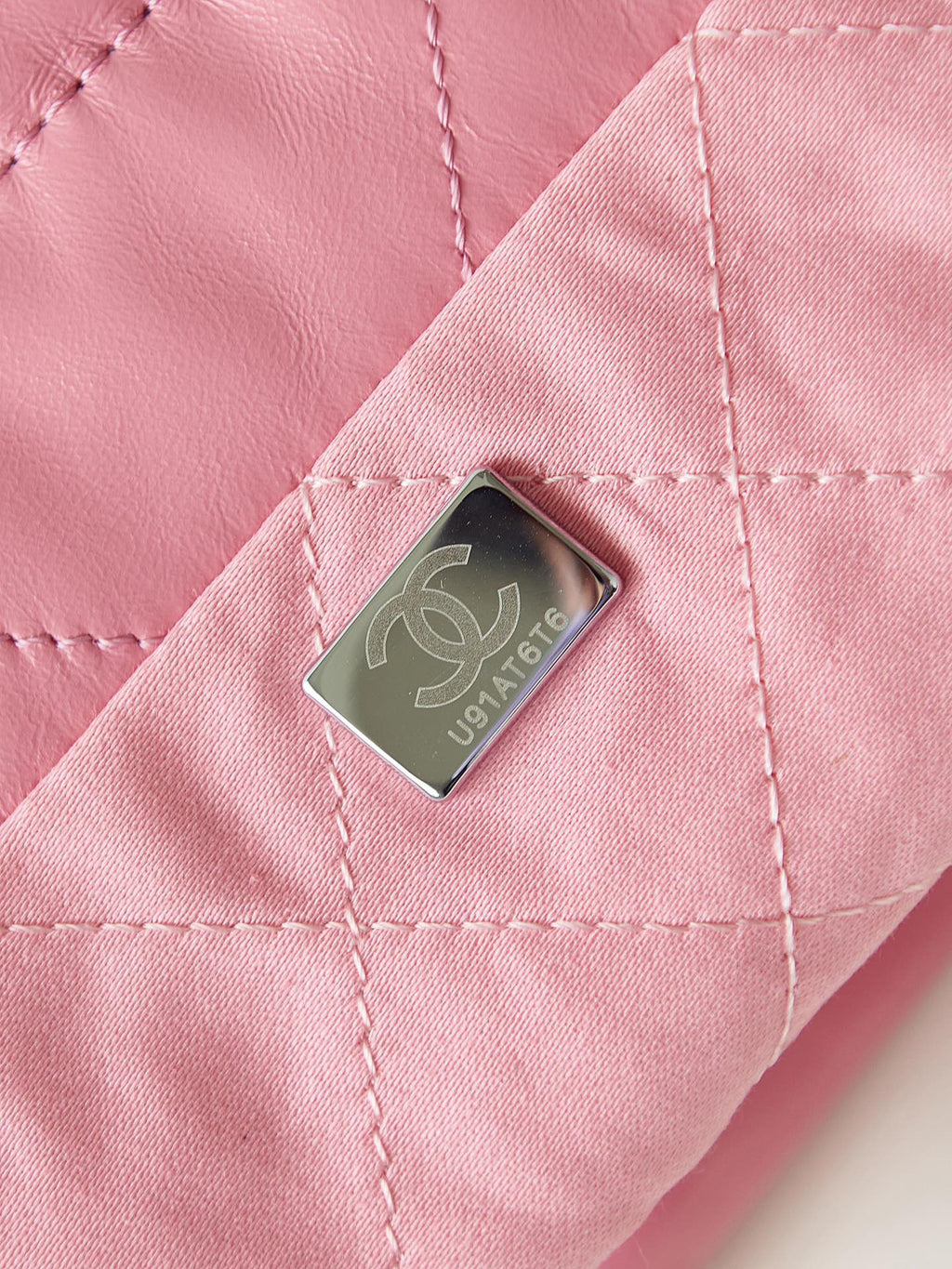 Chanel 22 Bag Pink Calfskin Mini Silver Hardware