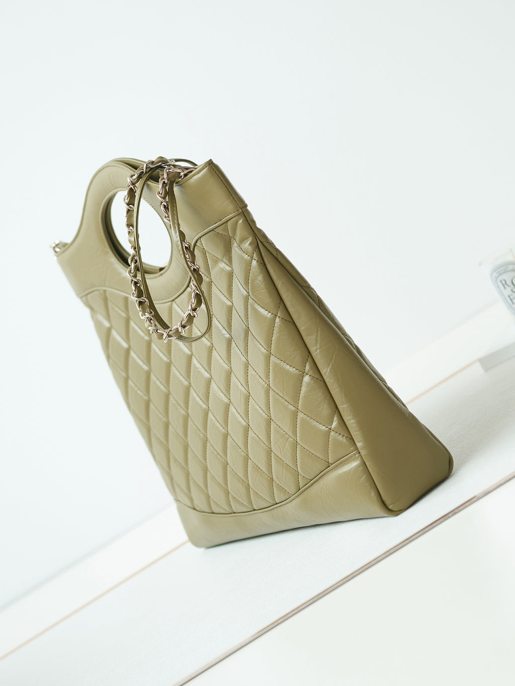 Chanel 31 Bag Olive Green Calfskin Large Gold Hardware