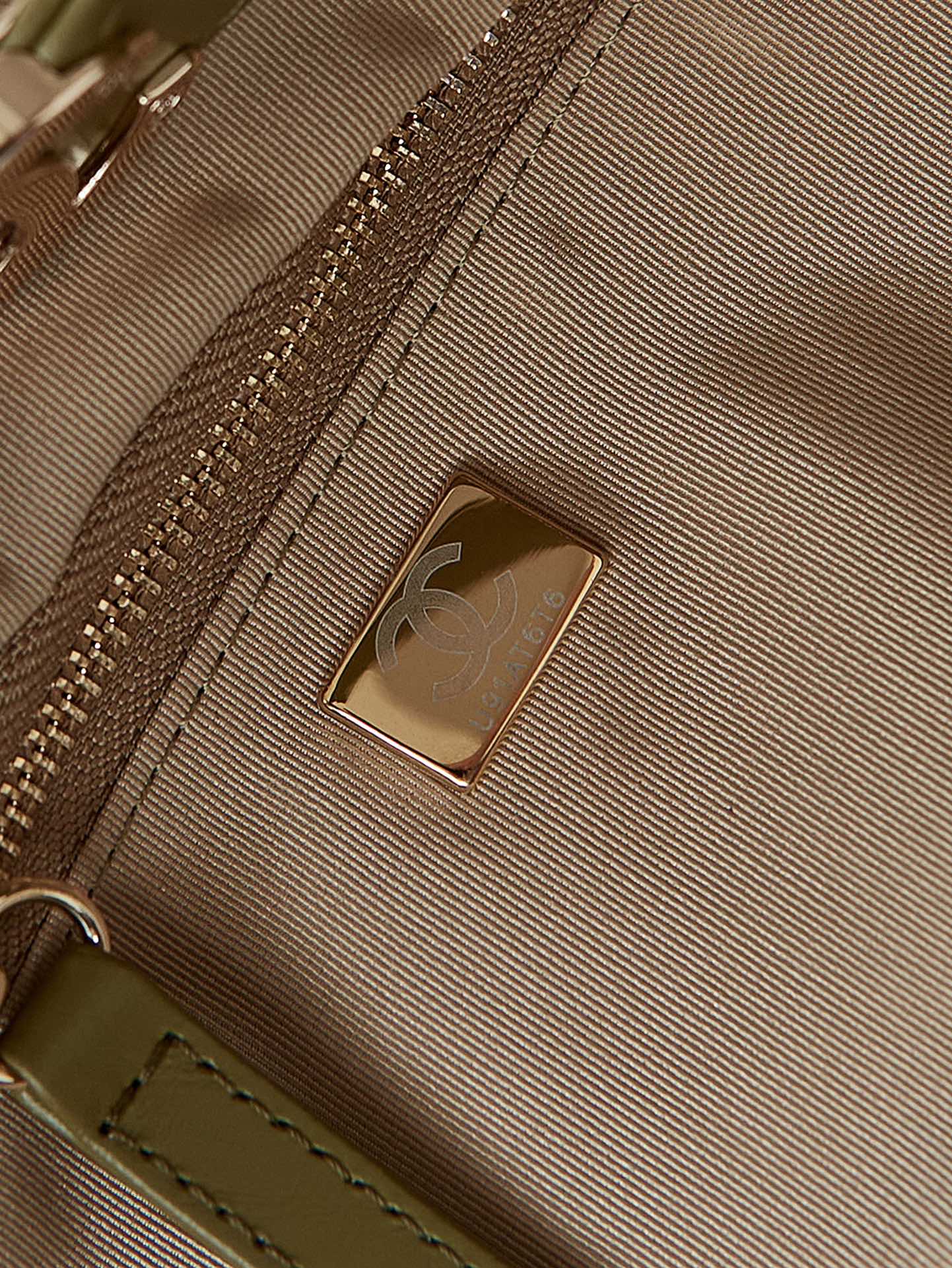 Chanel 31 Bag Olive Green Calfskin Large Gold Hardware