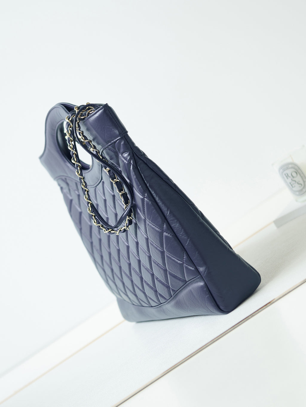 Chanel 31 Bag Navy Blue Lambskin Large Gold Hardware
