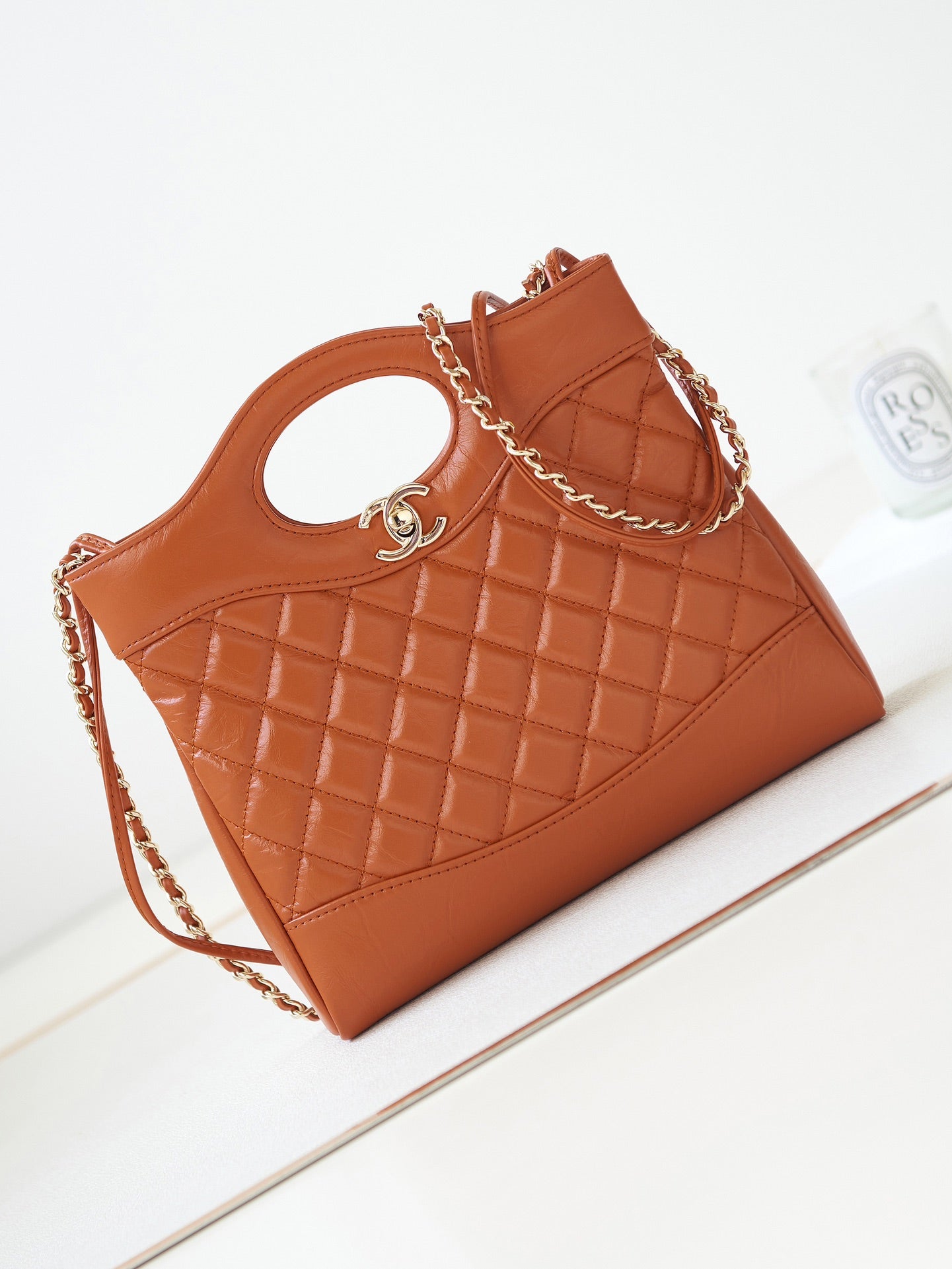 Chanel 31 Bag Caramel Tan Lambskin Mini Gold Hardware