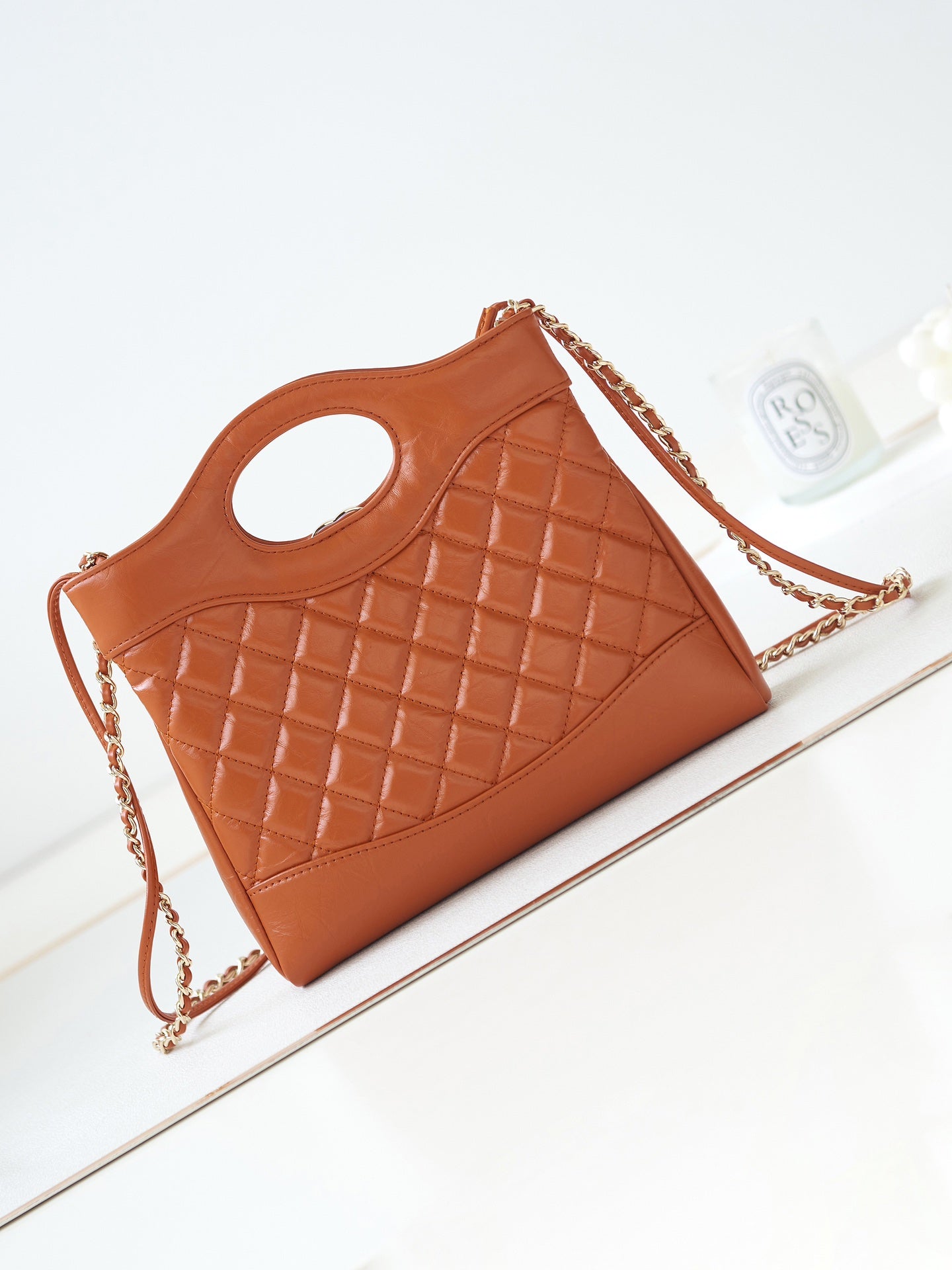 Chanel 31 Bag Caramel Tan Lambskin Mini Gold Hardware
