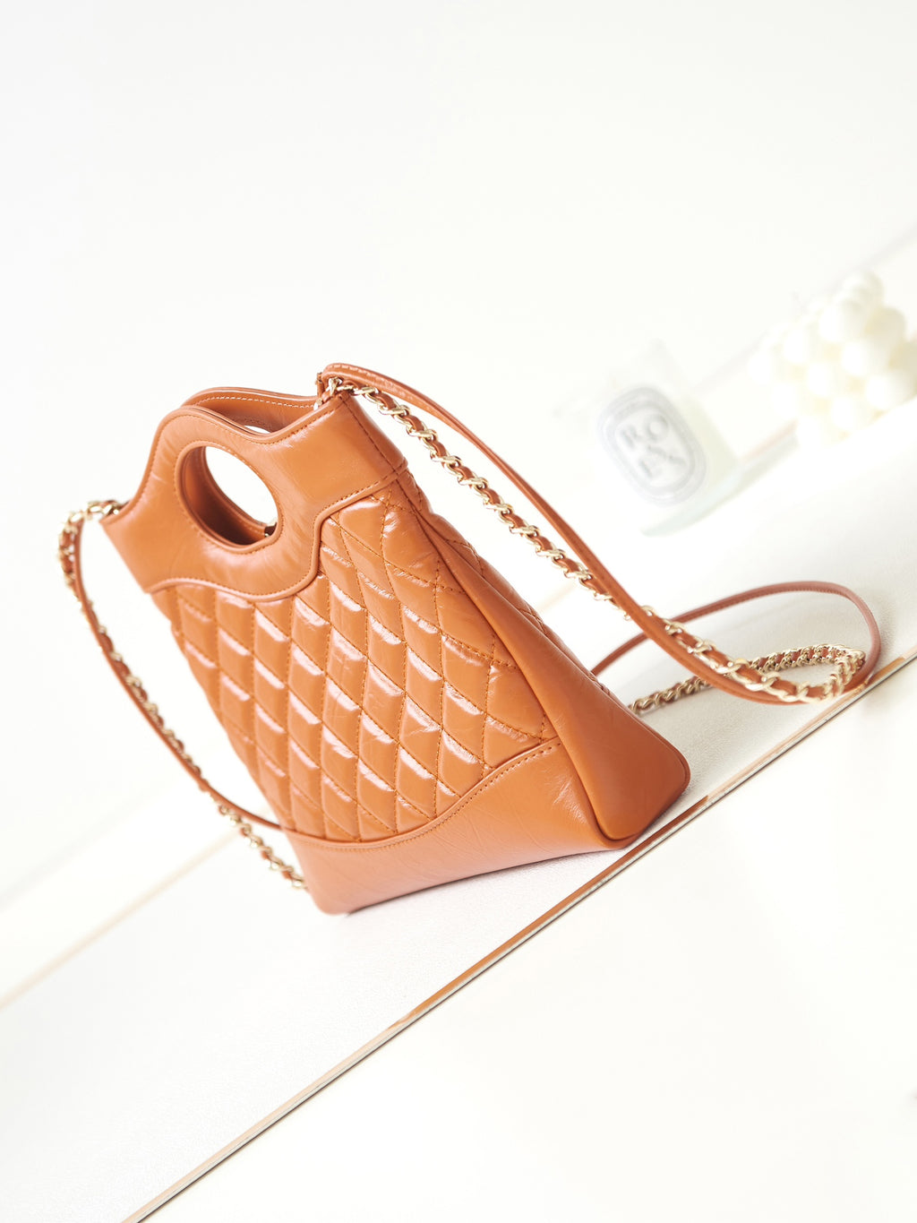 Chanel 31 Bag Caramel Tan Lambskin Mini Gold Hardware