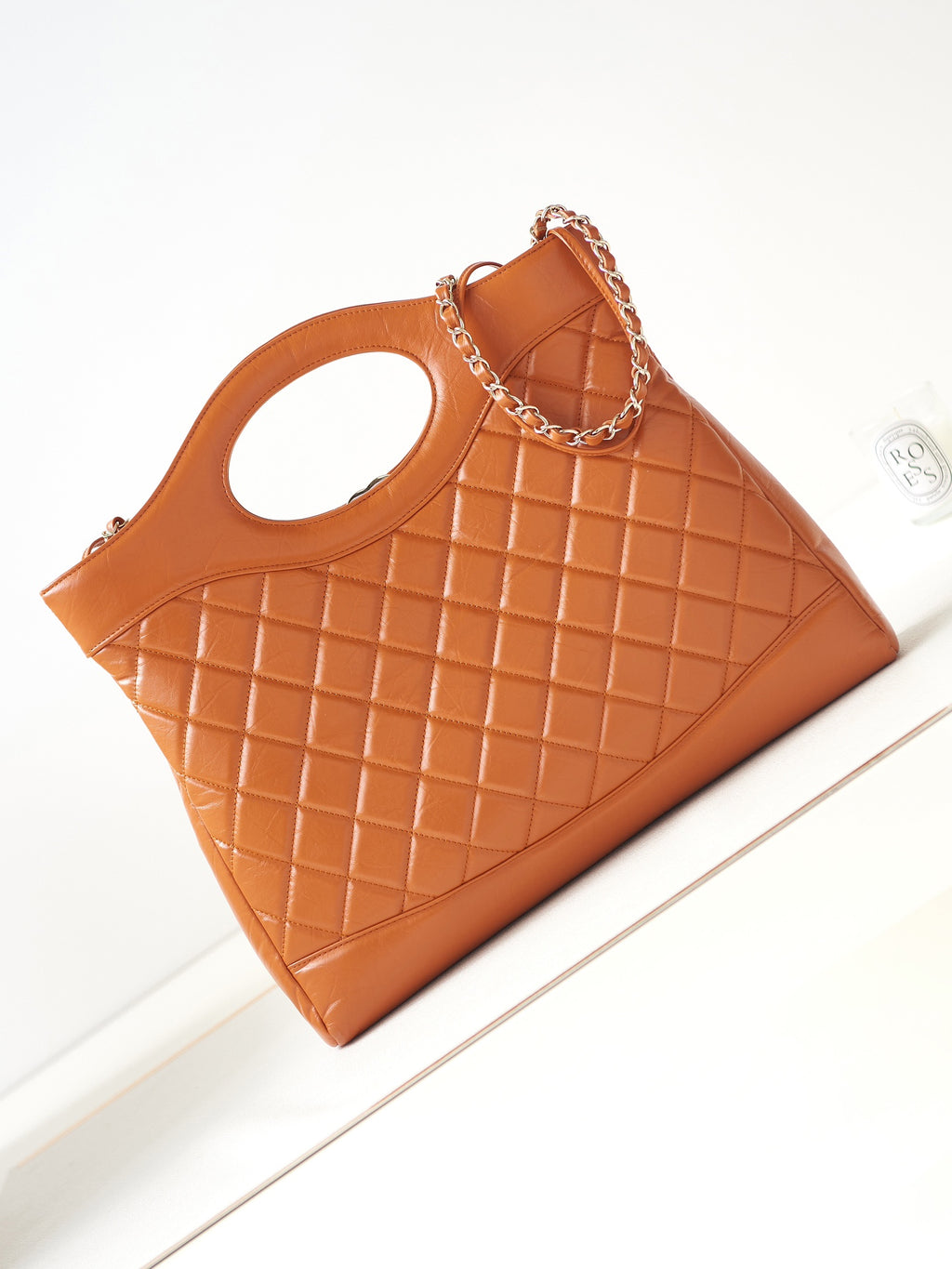 Chanel 31 Bag Caramel Brown Lambskin Large Gold Hardware