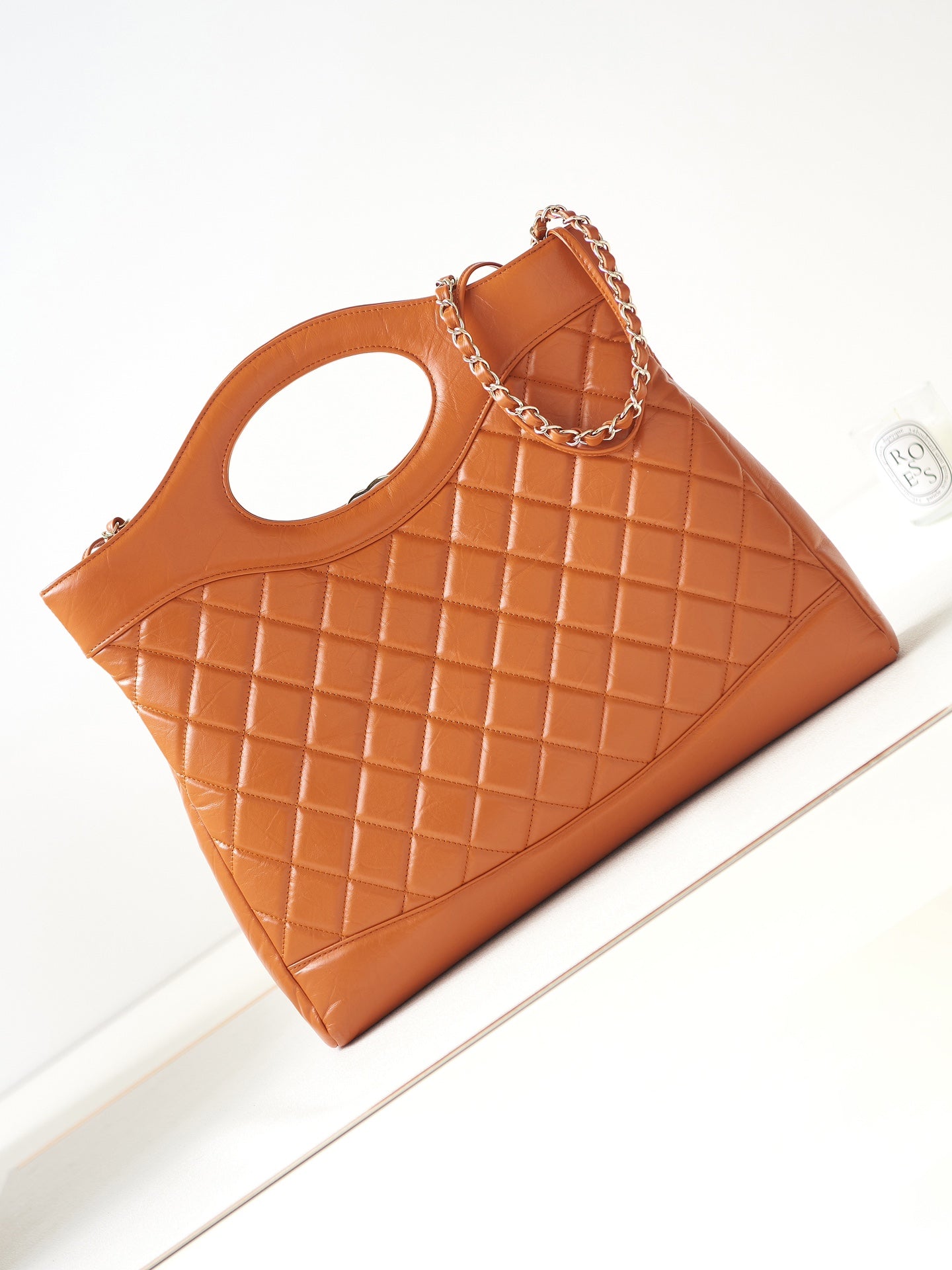 Chanel 31 Bag Caramel Brown Lambskin Large Gold Hardware
